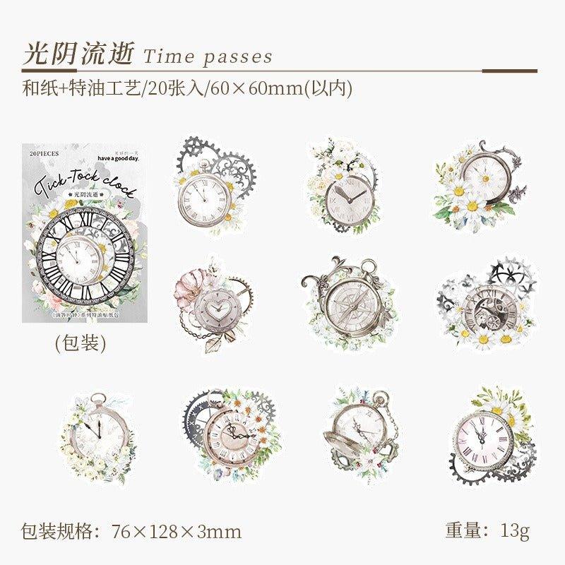 1160 Sticker Pack Tick Clock Series