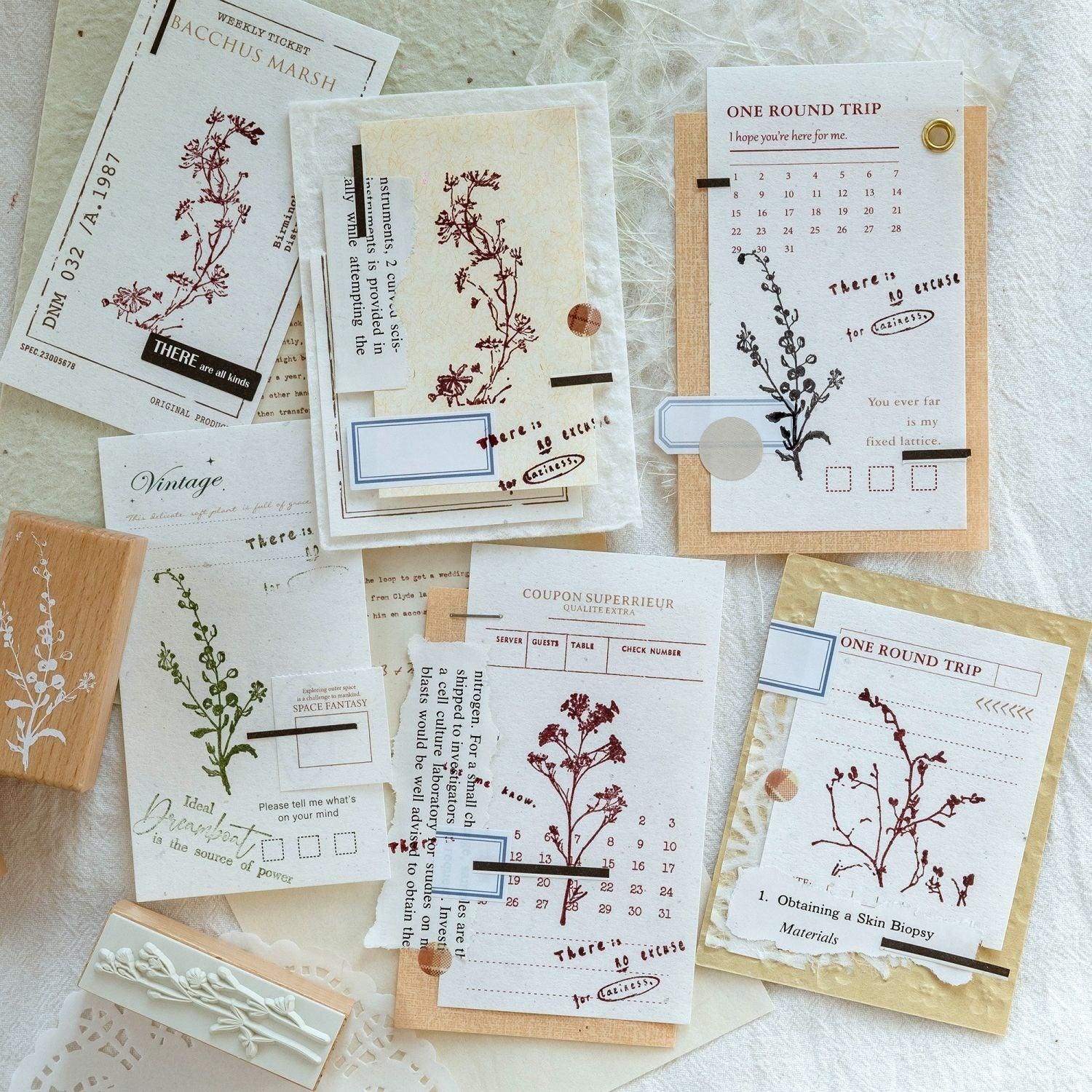 7009 Beech Wood Stamps Flowering Branch Series