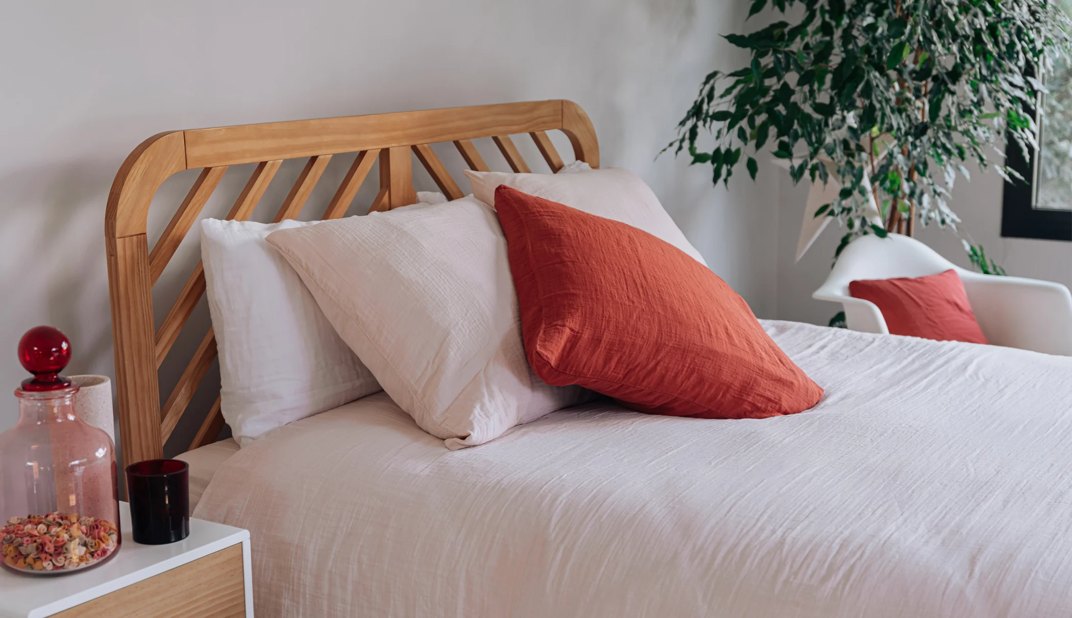Parure de lit en gaze de coton