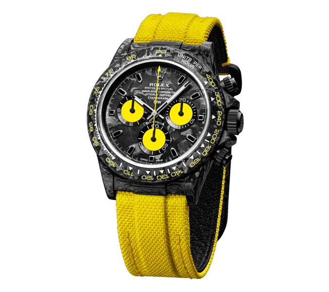ROLEX Diw Daytona carbon lemon edition 40mm oyster black【1:1 Replica】