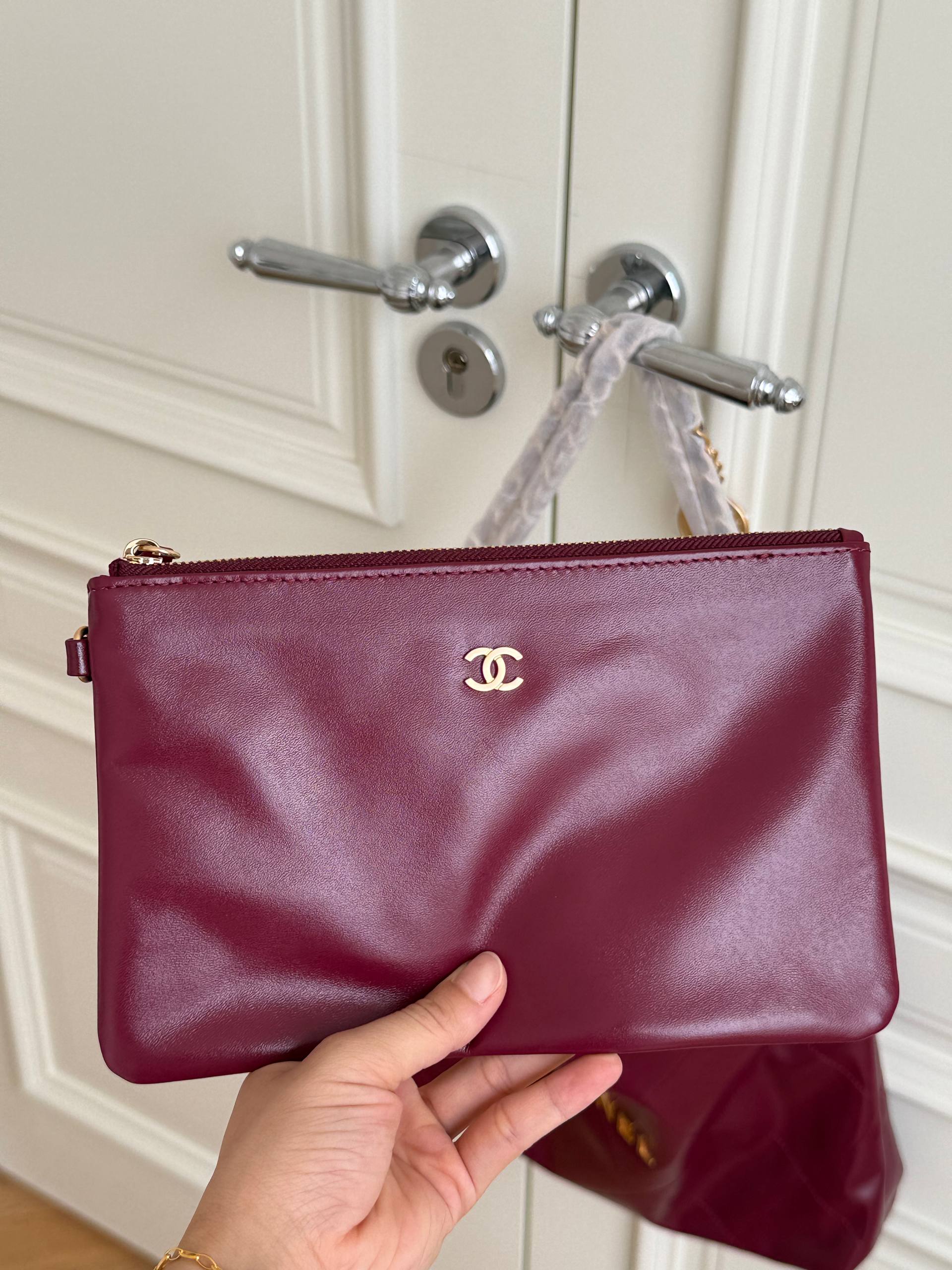 Limited Edition Burgundy Chanel 22 Bag