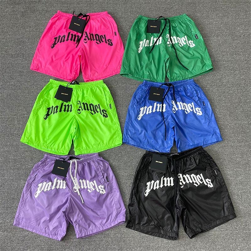 Quick drying fabric angel letters printed casual short