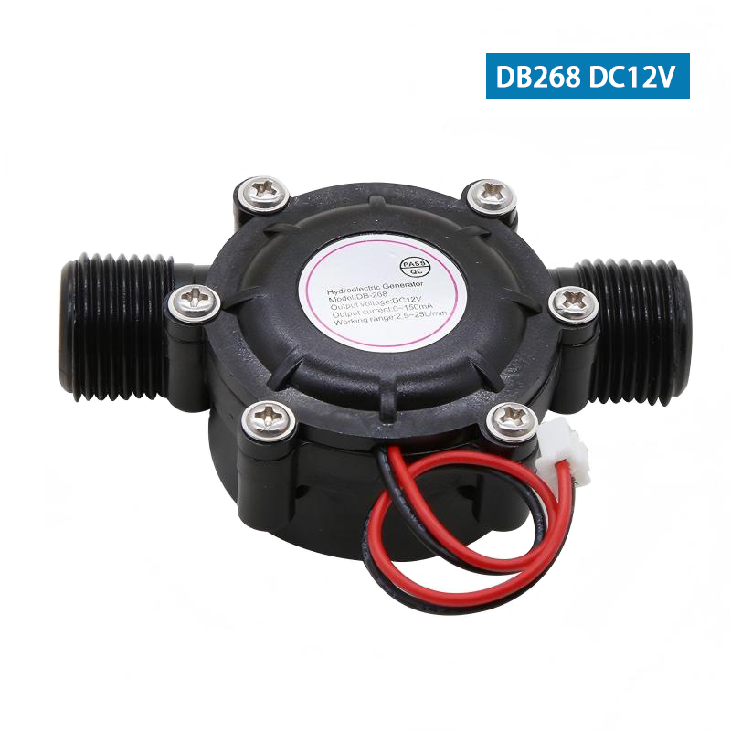 DC5V/DC12V/DC20V Small Hydroelectric Generator Water Flow Sensor High Power Flow Hydraulic Water Charging