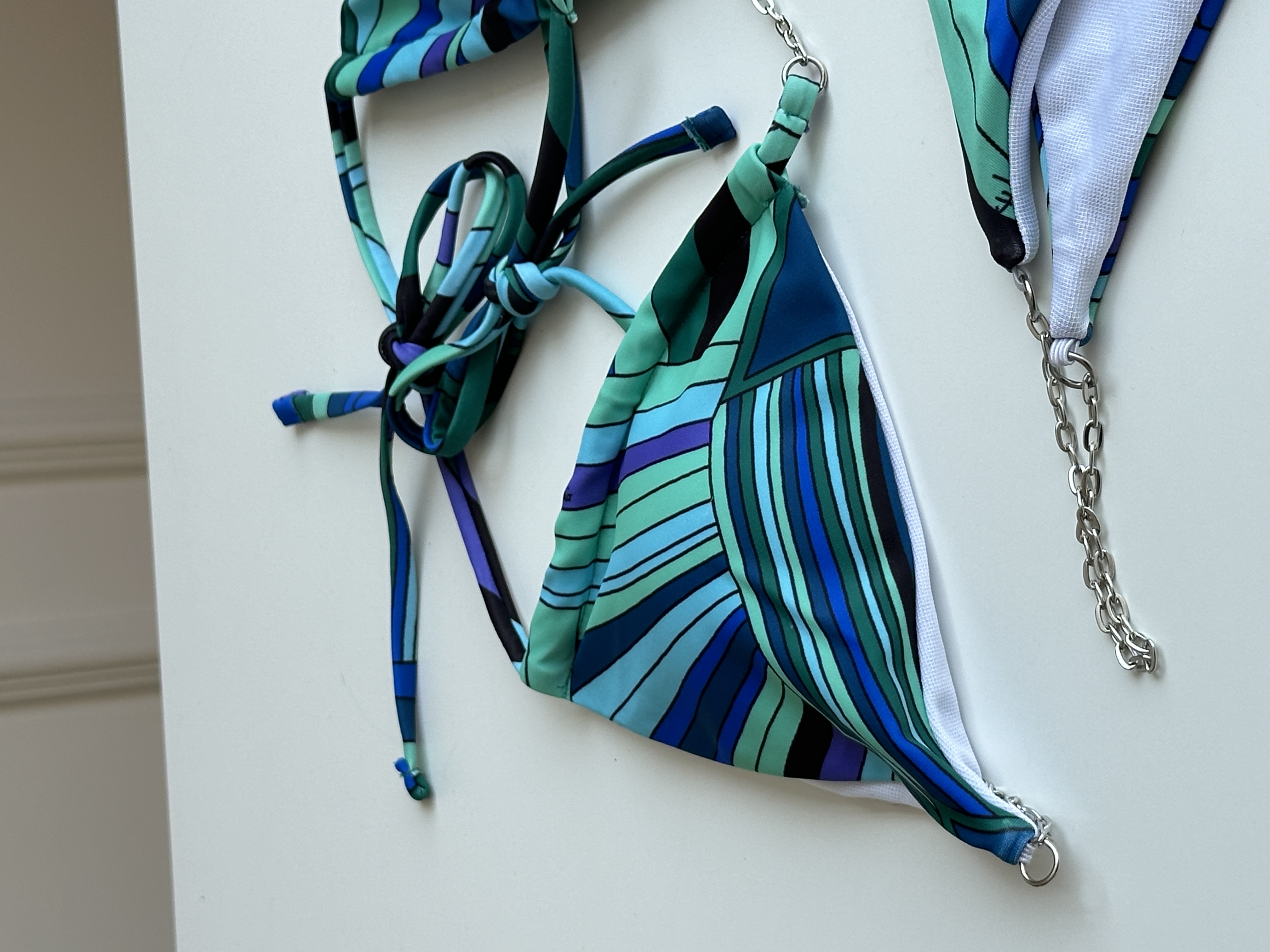 Emilio Pucci Iride Printed Three-Piece Bikini