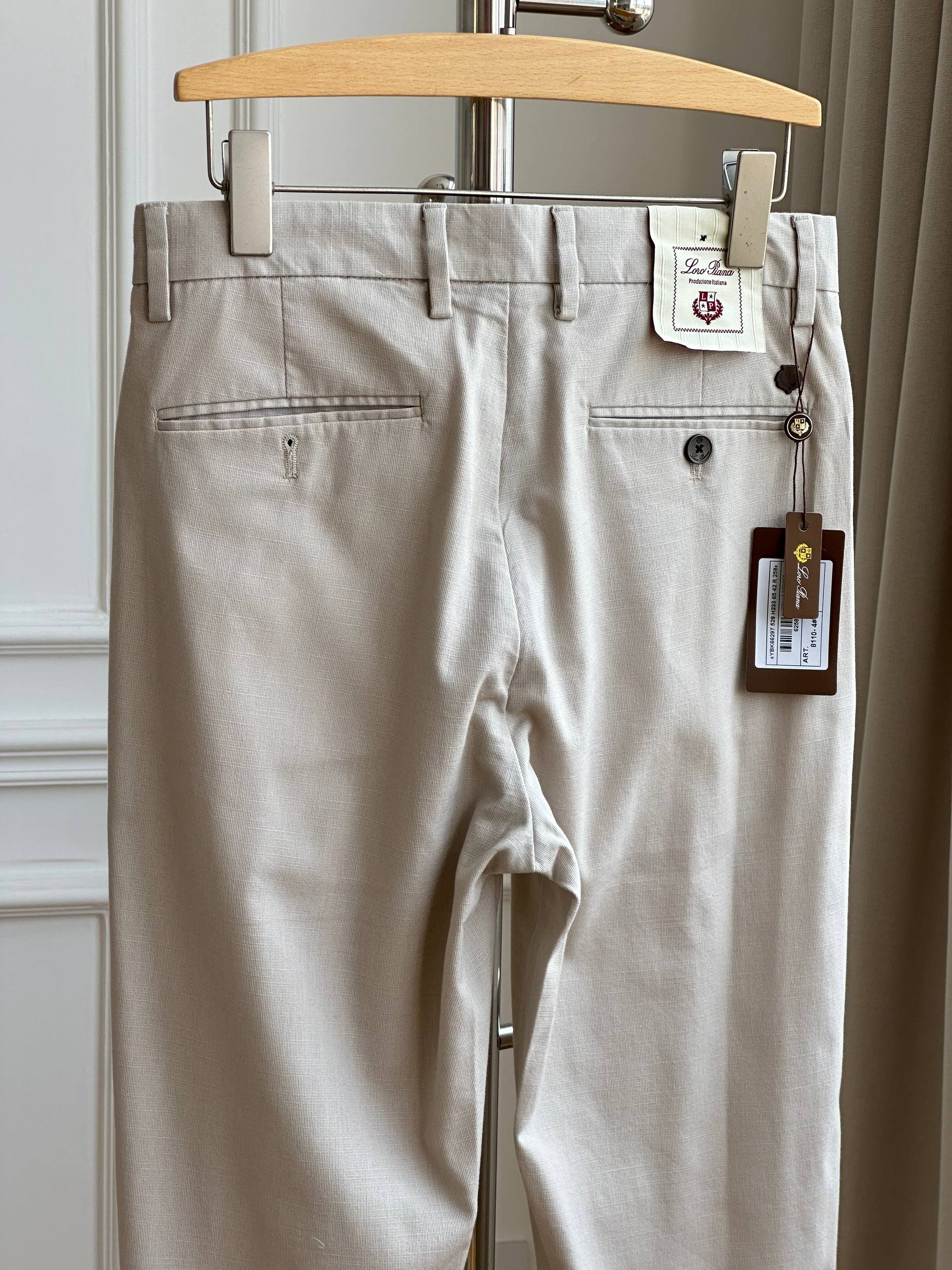 Light Linen Mid-Rise Slim Straight Casual Dress Pants