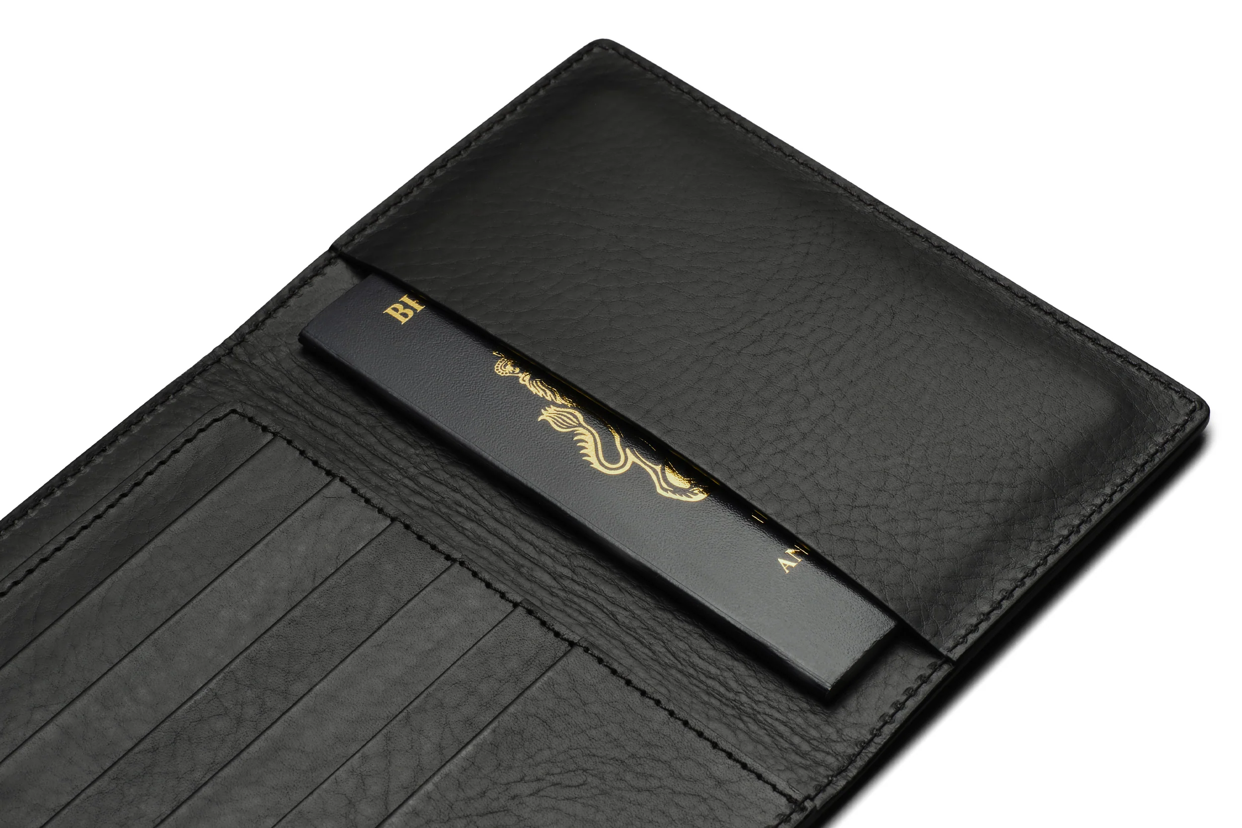 Suede Passport Wallet - Storm Grey