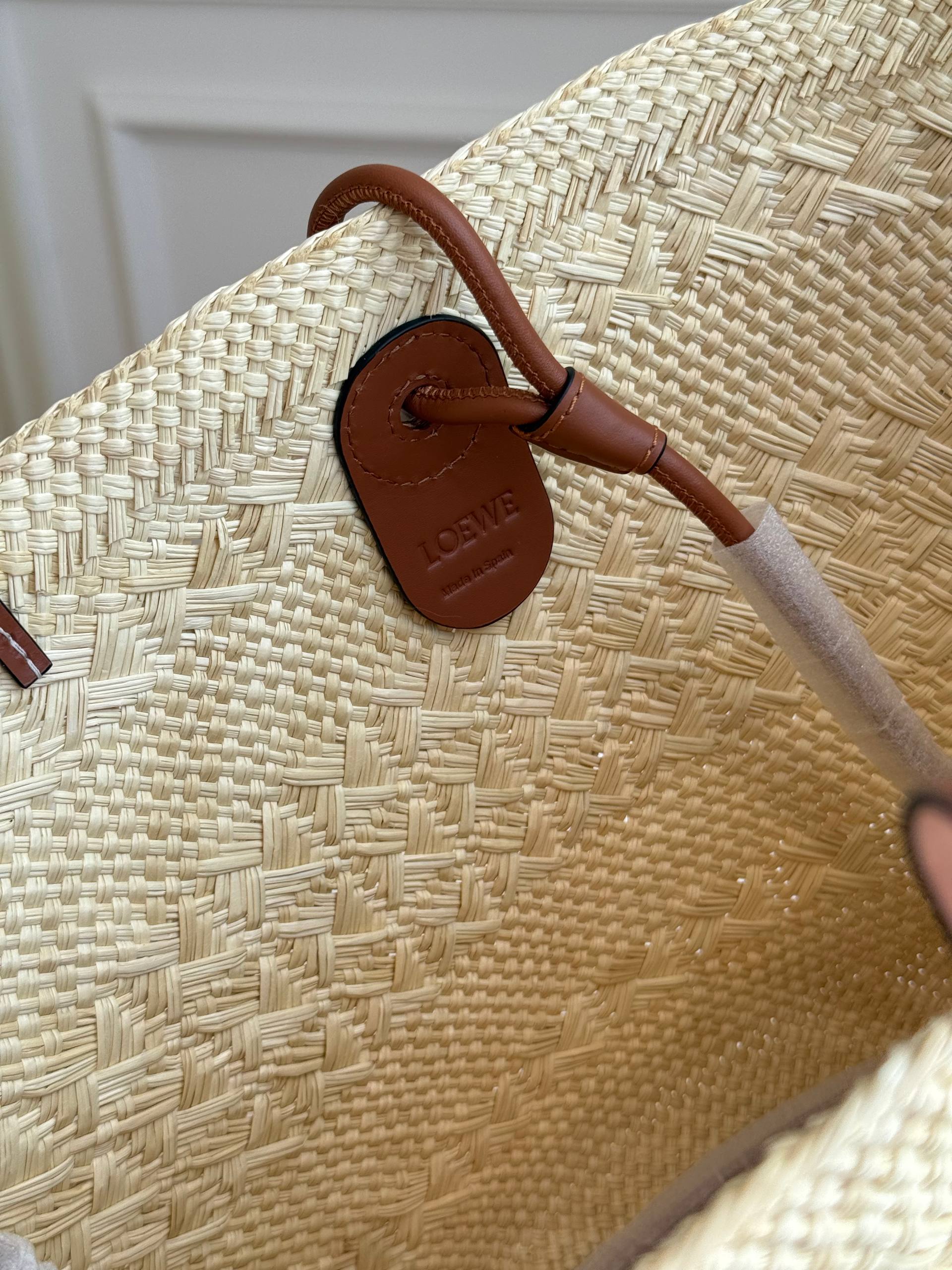 LOEWE Paula's Ibiza Anagram Raffia Basket Bag