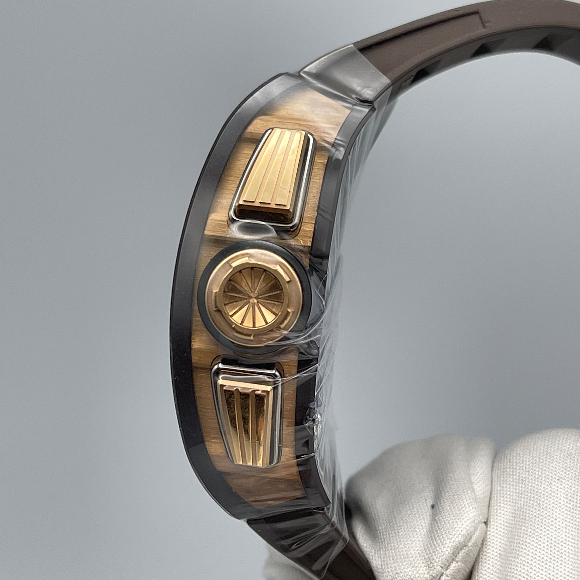 Richard Mille Brown Ceramic Rose Gold TZP Asia Edition RM011【1:1 Replica】