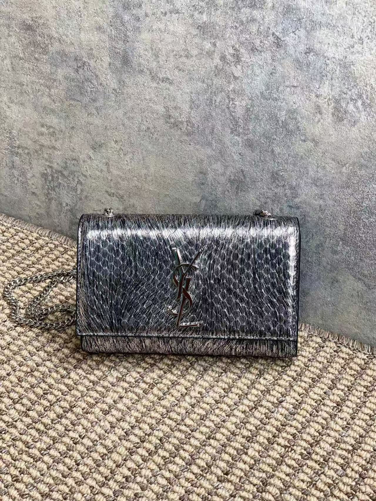 YSL Kate Snake Print Shoulder Bag