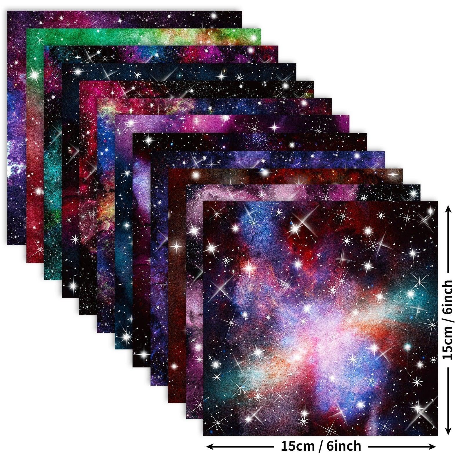 2111 12 Material Paperbacks 6 Inch Patterned Paper Starry Night Collection