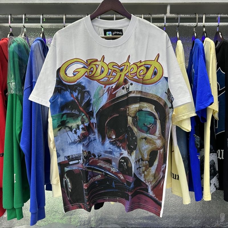 Godspeed Skull F1 Print Tee 3 Colors