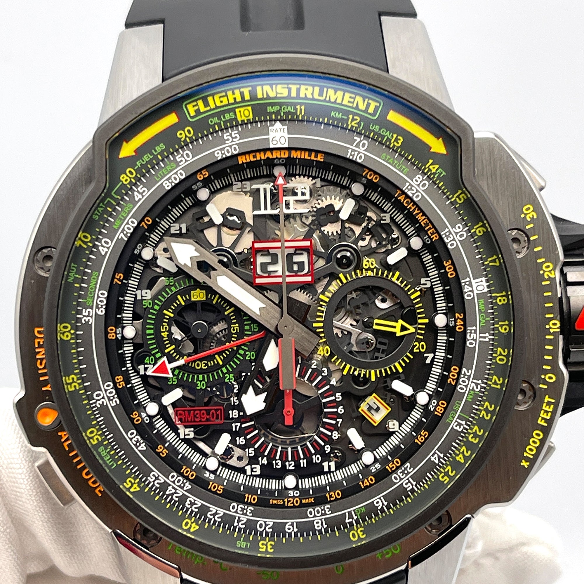 Richard Mille Automatic Winding Flyback Chronograph Aviation RM39-01【1:1 Replica】