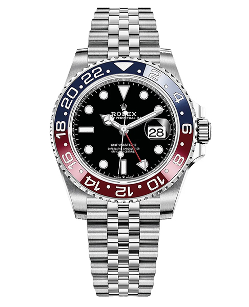 Rolex GMT Master II Pepsi Black Dial Stainless Steel Mens Watch 126710blro-0001【1:1 Replica】