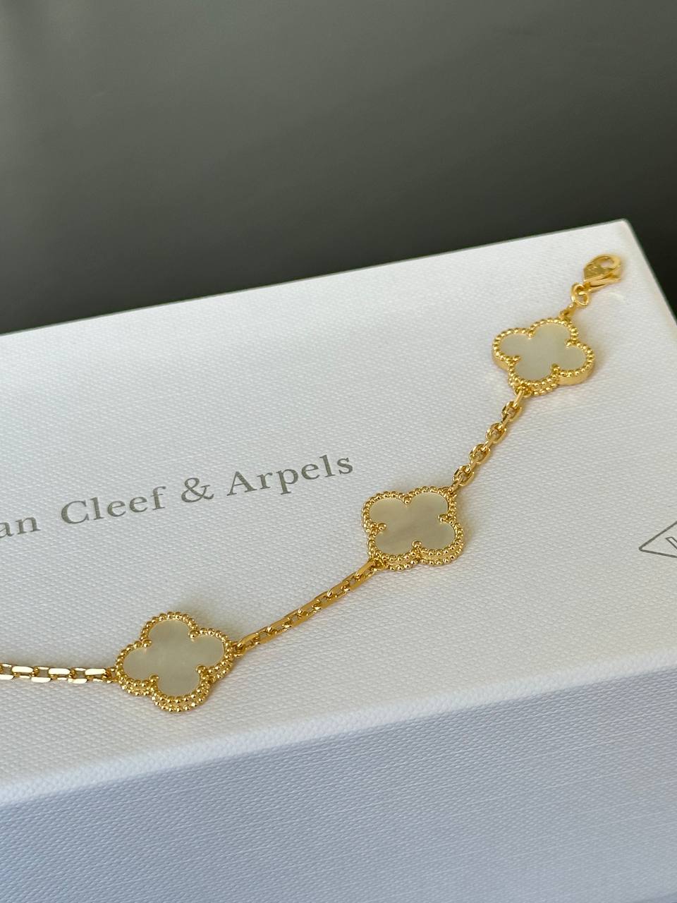 Van Cleef & Arpels Vintage Alhambra Mother-of-Pearl 5 Motifs Bracelet