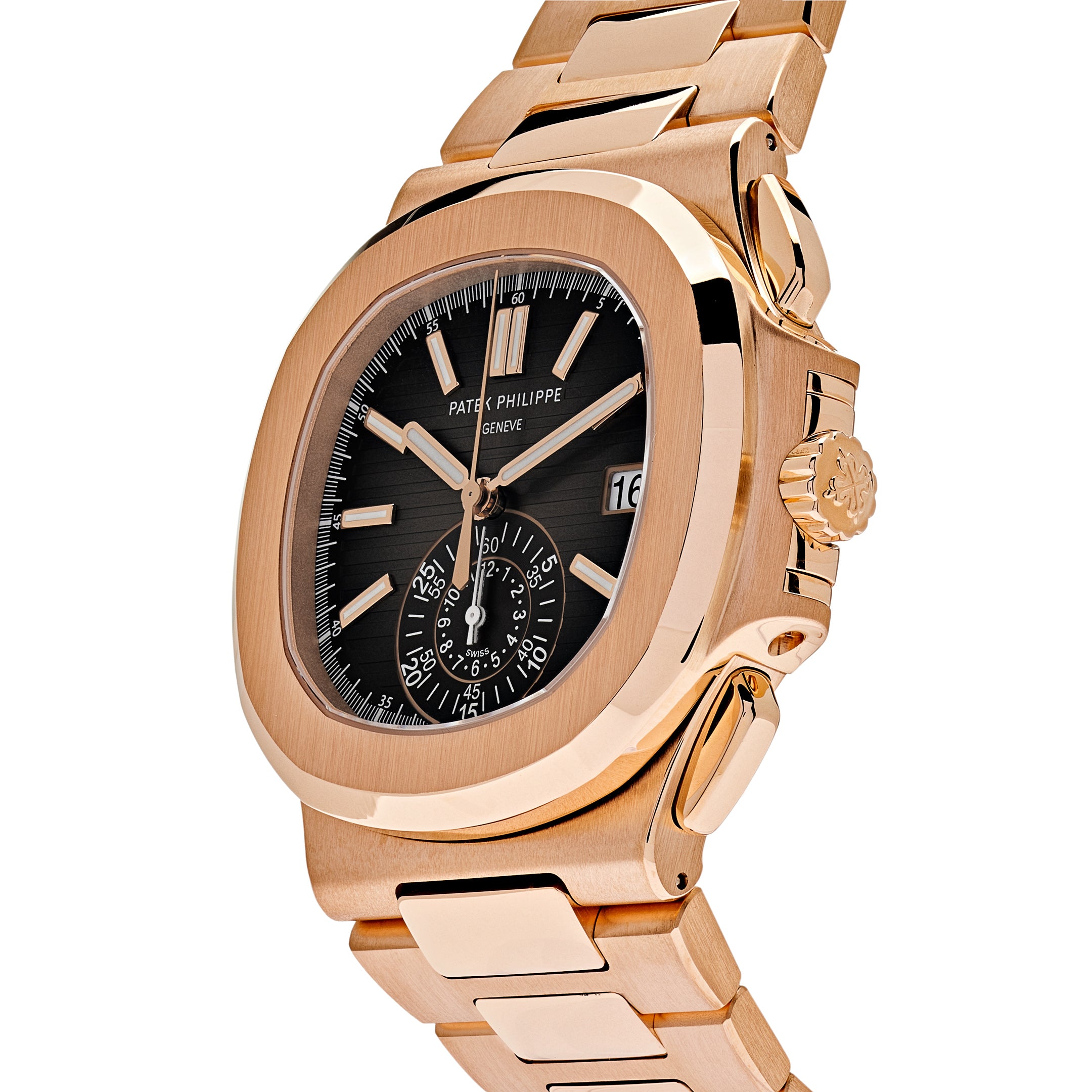 Patek Philippe Nautilus Chronograph Date Rose Gold 5980/1R【1:1 Replica】