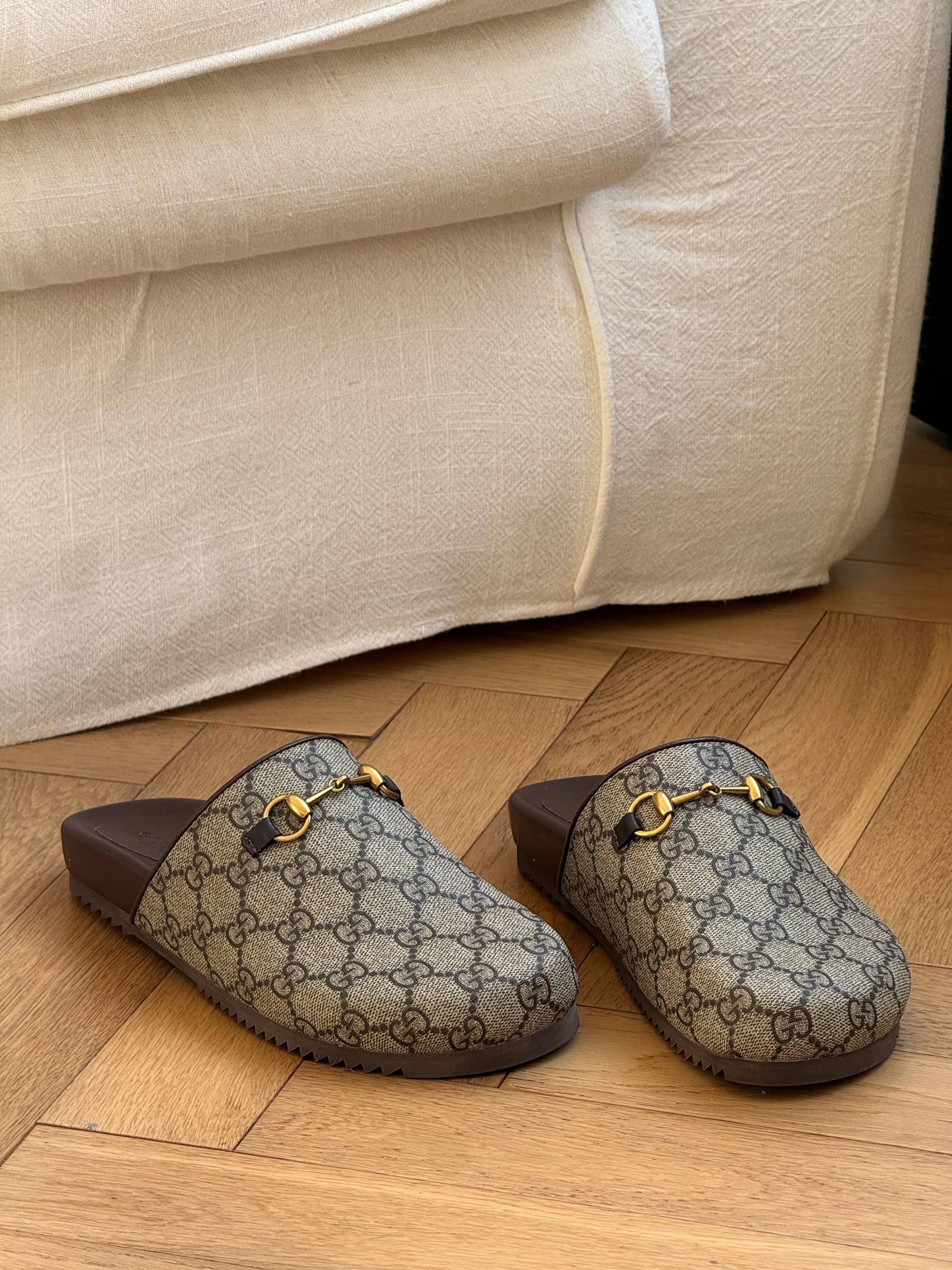 Gucci GG Canvas Horsebit Mules