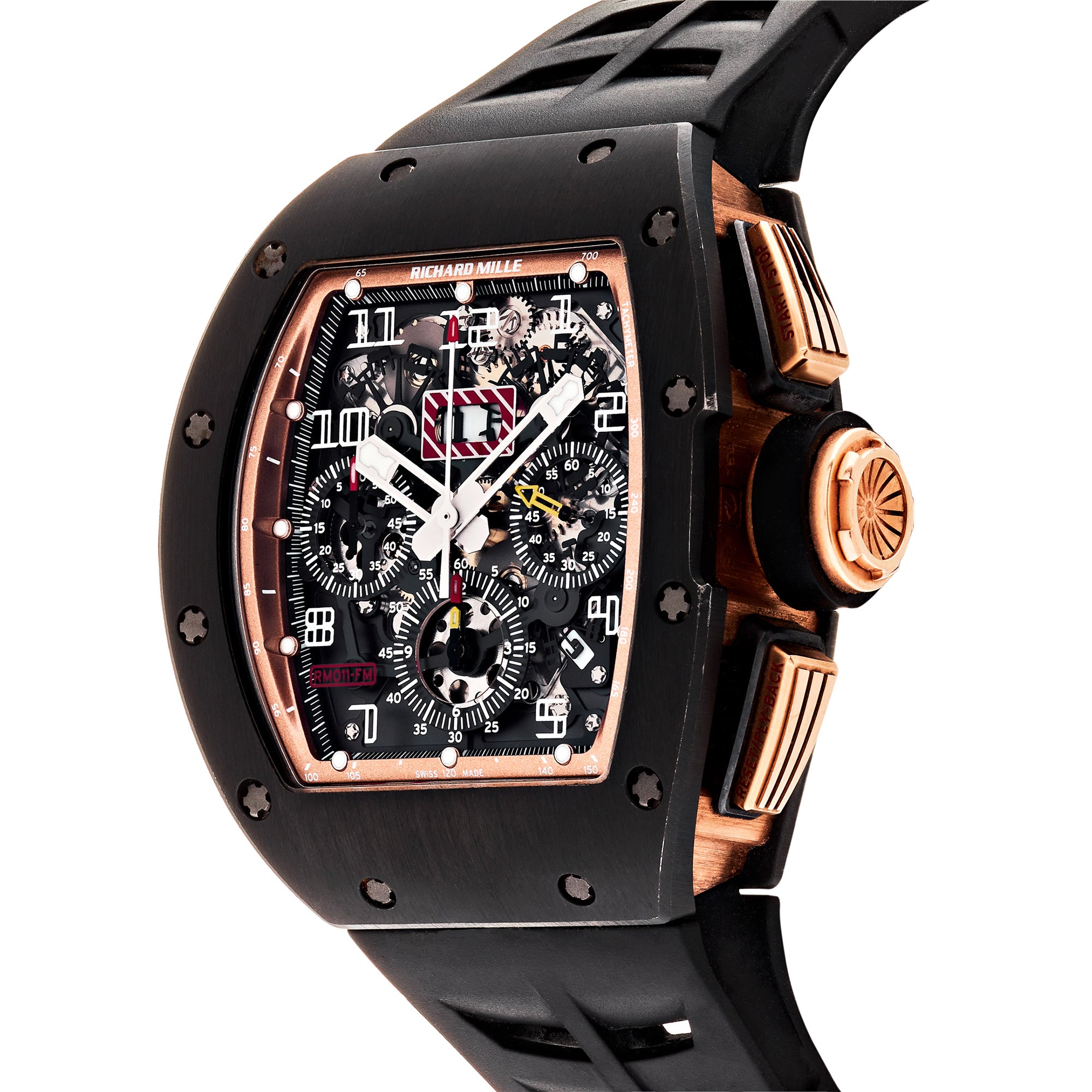 Richard Mille Felipe Massa Boutique Exclusive DLC Titanium Rose Gold RM011【1:1 Replica】