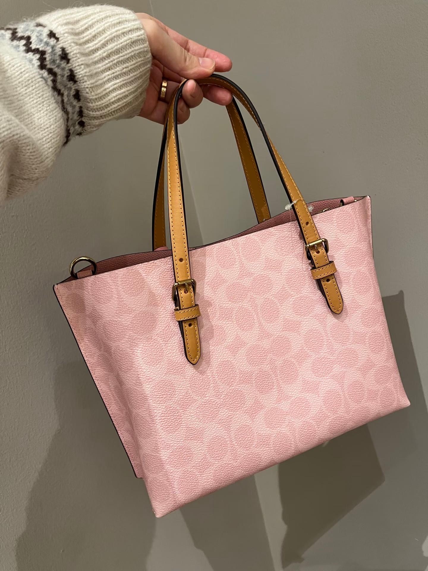 Women handbag CER24 Mollie Tote Bag 25 In Signature Canvas With Charms