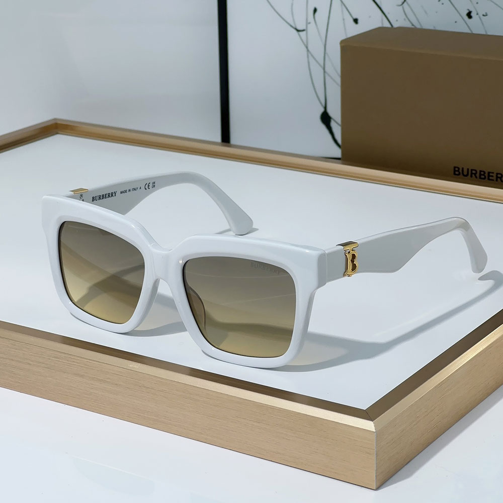 Buberry  Mirror leg Logo Sunglasses Top quality