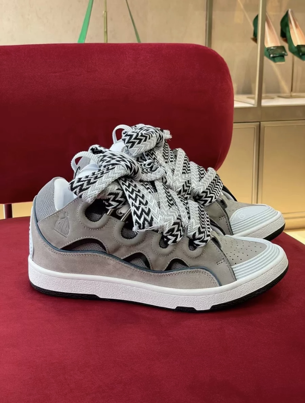 1:1 Best Quality Lanvin Crub Bread Shoes Dark Khaki