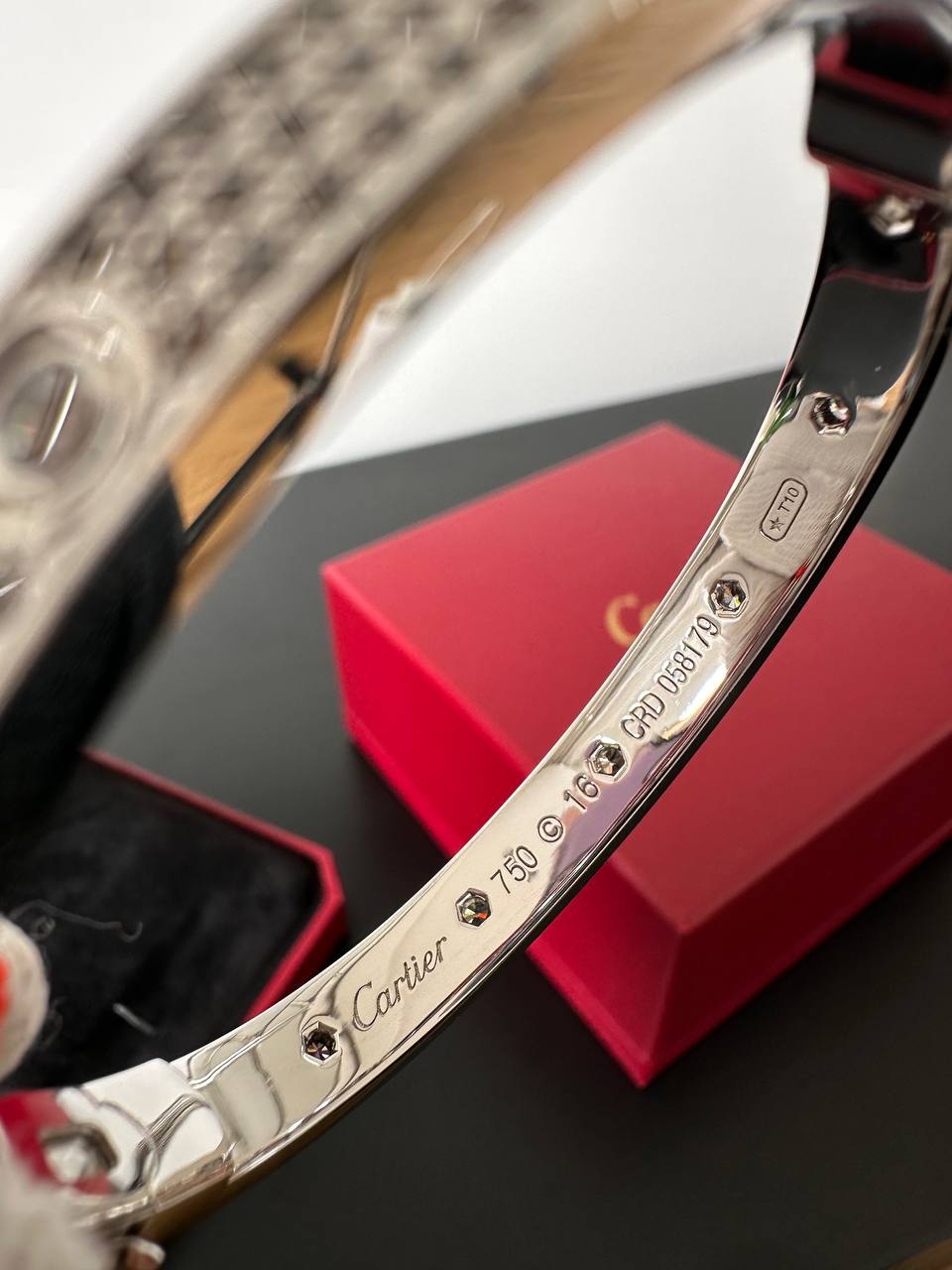 Cartier LOVE Bracelet, Medium Model, Paved Diamonds
