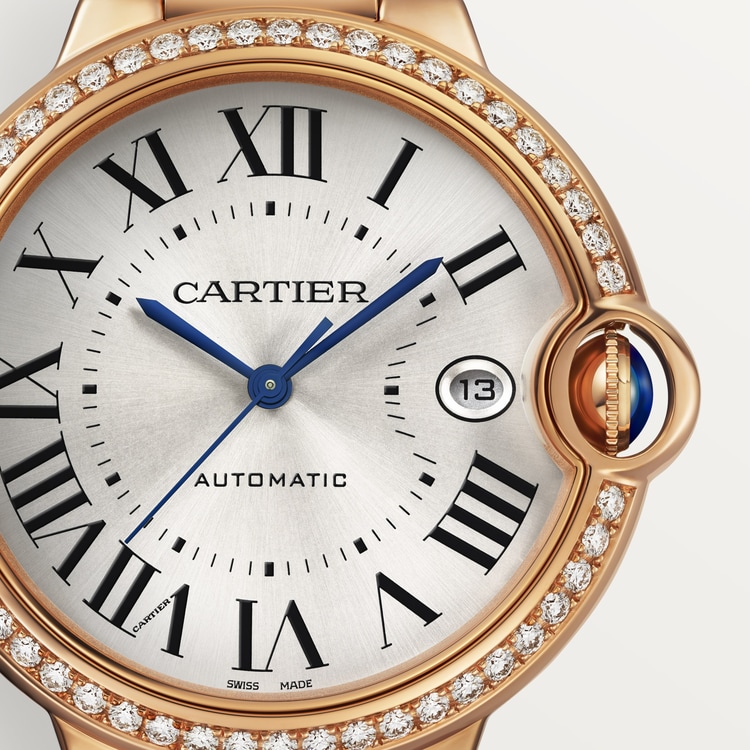 Ballon Bleu de Cartier watch, 40 mm, Manufacture mechanical movement with automatic winding, caliber 1847 MC. 18K rose gold【1:1 Replica】