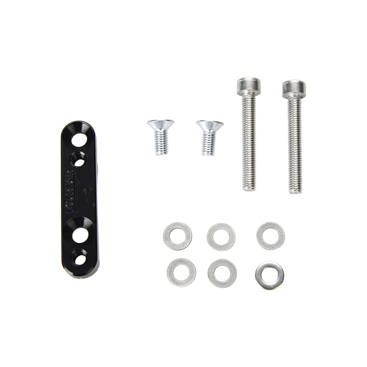 Adaptateur Étrier Arrière FM HOPE 160mm (+20mm) #HBMY Noir