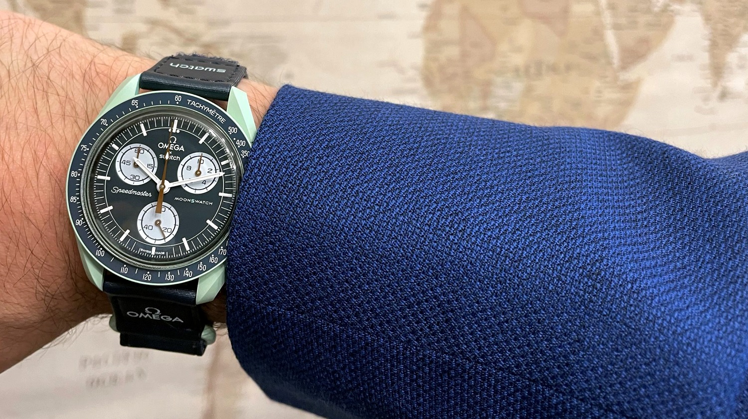 Swatch X Omega Bioceramic Moonswatch Mission To Earth SO33G100