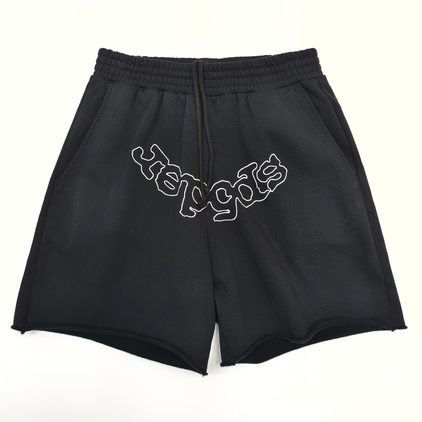 1:1 Best Quality Hollow Letters Shorts Black