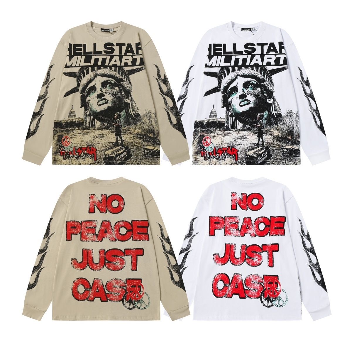 Hellstar Statue of Liberty Street Long Sleeve T-shirt