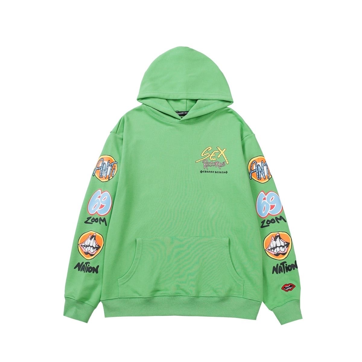 CH Sex Letters Hoodie Green Color