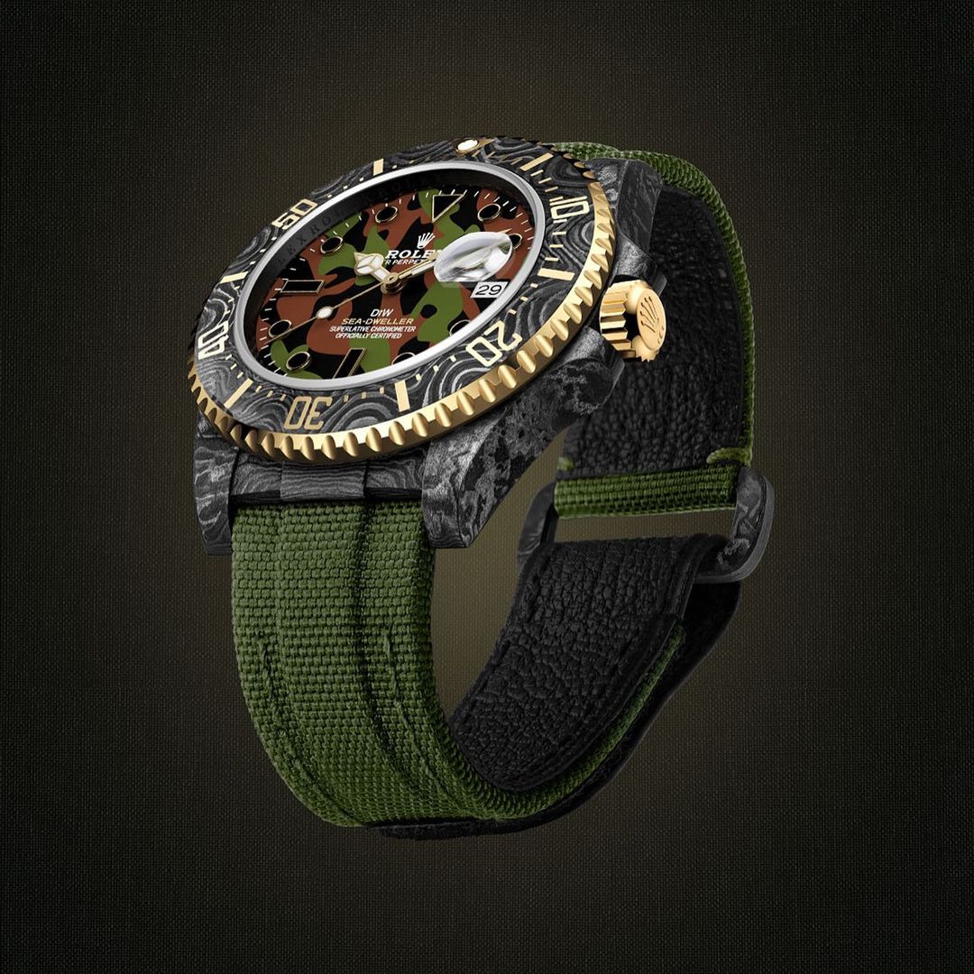 NTPT Carbon DiW Rolex Sea Dweller MILITARY【1:1 Replica】