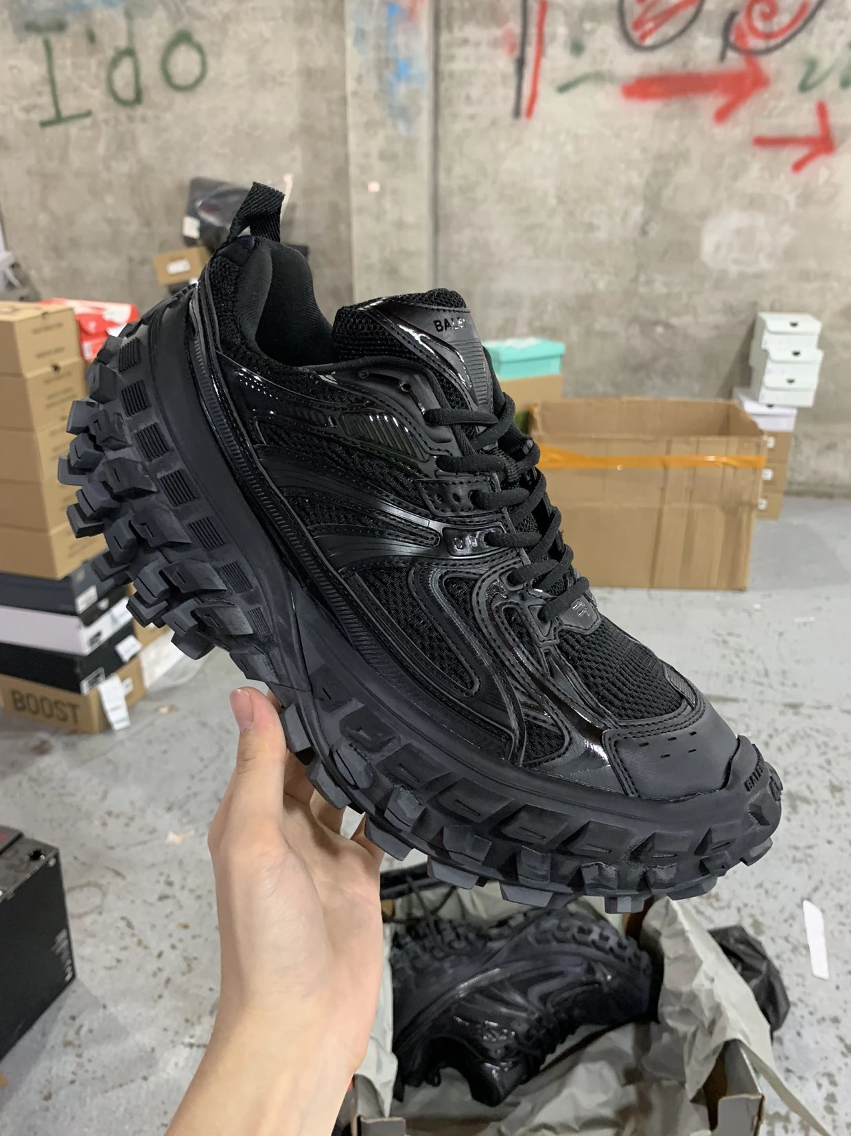Balenciaga Defender Rubber Platform Sneakers