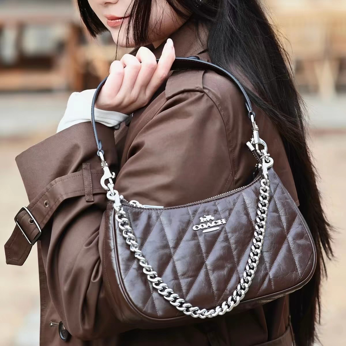 Women Handbag CDY83 Teri Quilting Chain Shoulder Bag