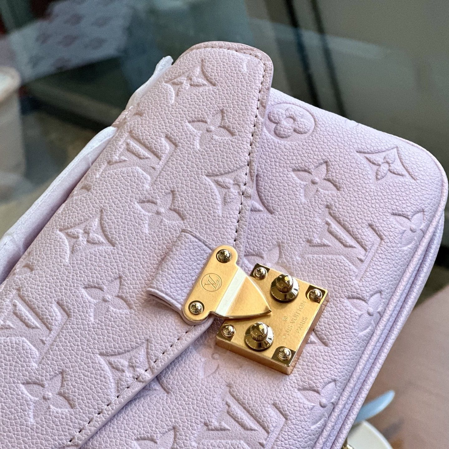 POCHETTE METIS EAST WEST PINK 21X6X13CM