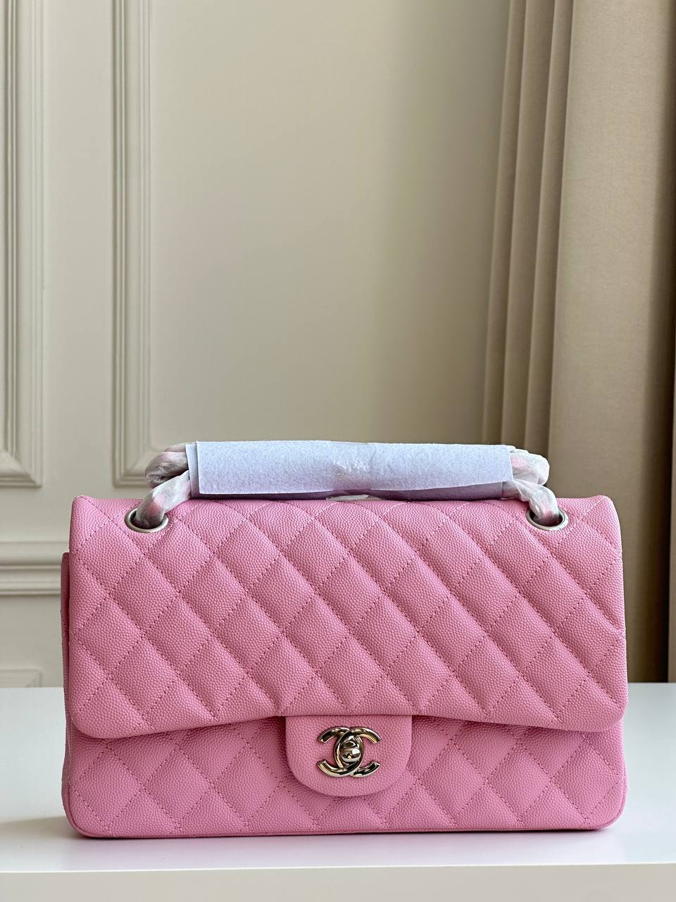 Chanel Medium Classic Flap Quilted Caviar Leather Bag