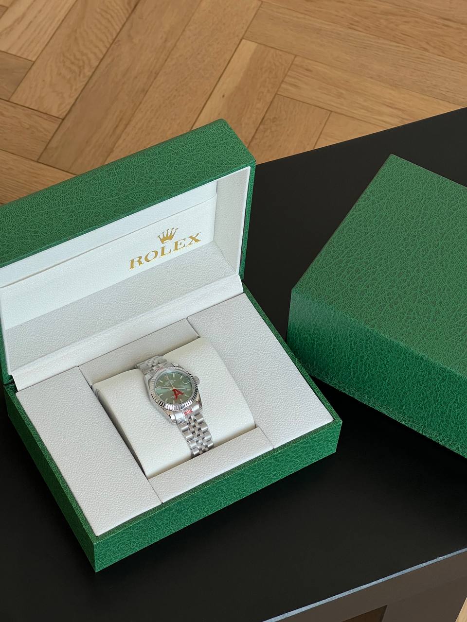 Rolex Datejust Mint Green Dial Jubilee Bracelet Fluted Bezel Automatic Watch