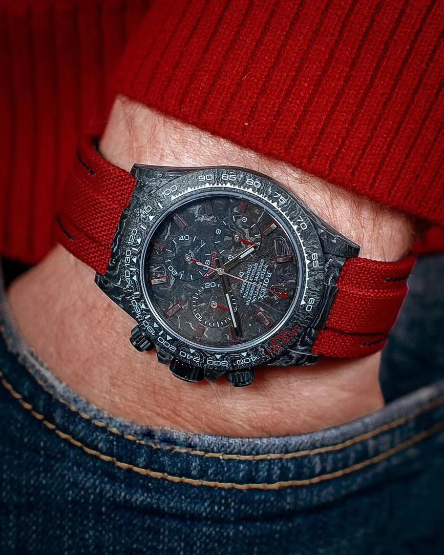 NTPT Carbon Rolex DiW Daytona RED EDITION UNIQUE Piece【1:1 Replica】