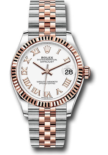 Rolex Steel and Everose Gold Datejust 31 Watch - Fluted Bezel - Rose Index Dial - Jubilee Bracelet - 278271 wrj【1:1 Replica】