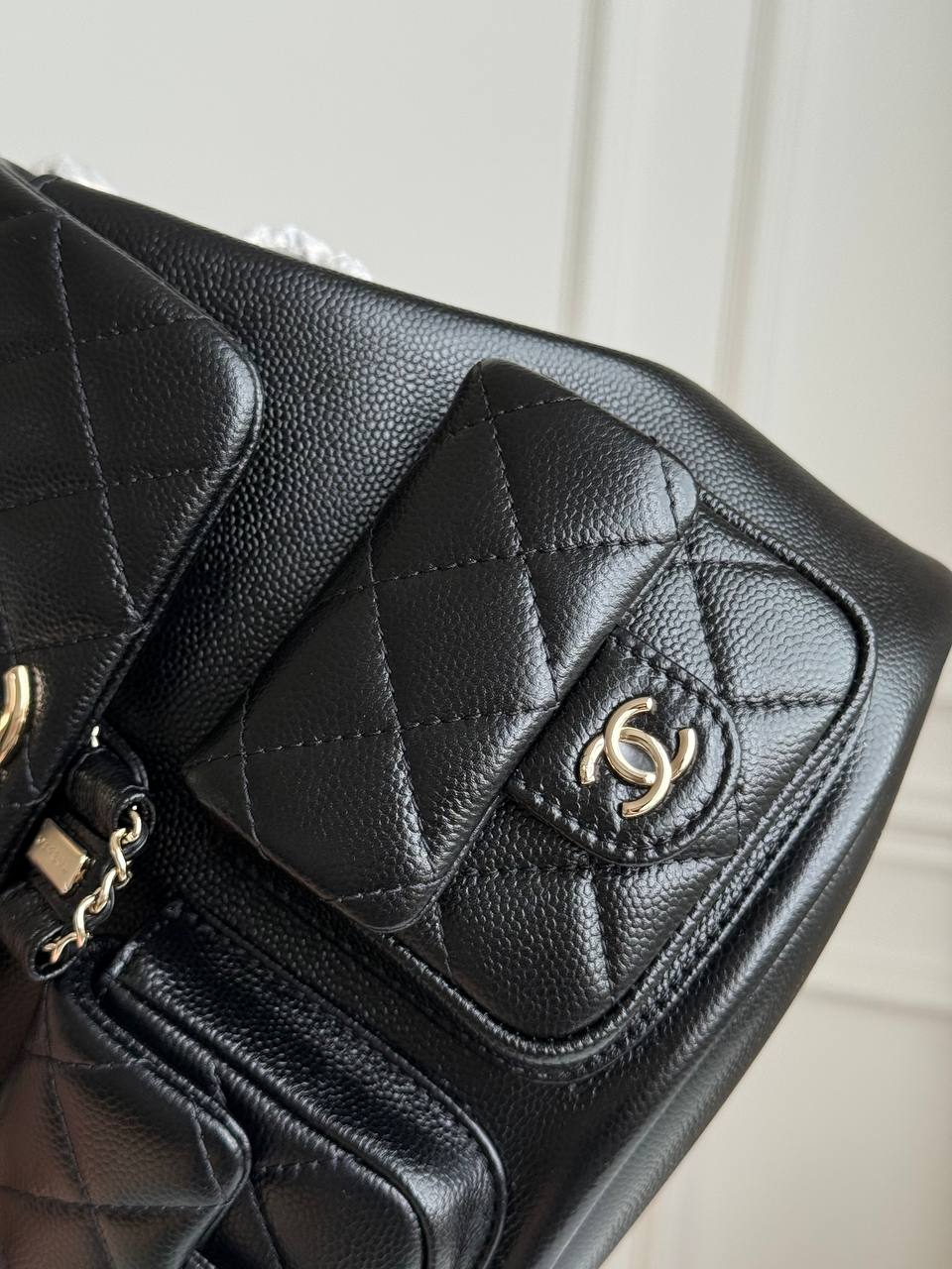 Chanel 24C Caviar Leather Multi-Pocket Backpack