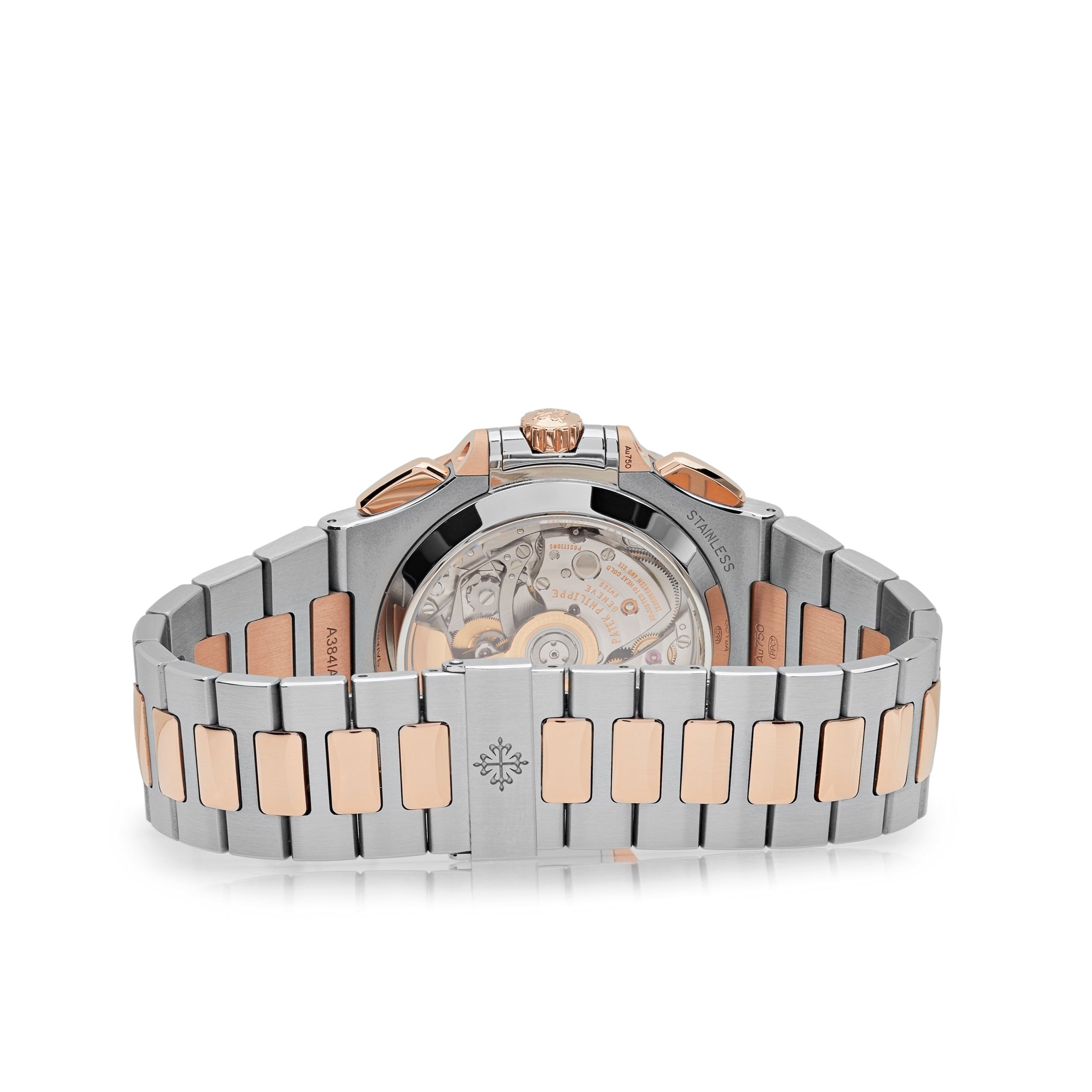 Patek Philippe Nautilus Chronograph Steel & Rose Gold Blue Dial 5980/1AR【1:1 Replica】