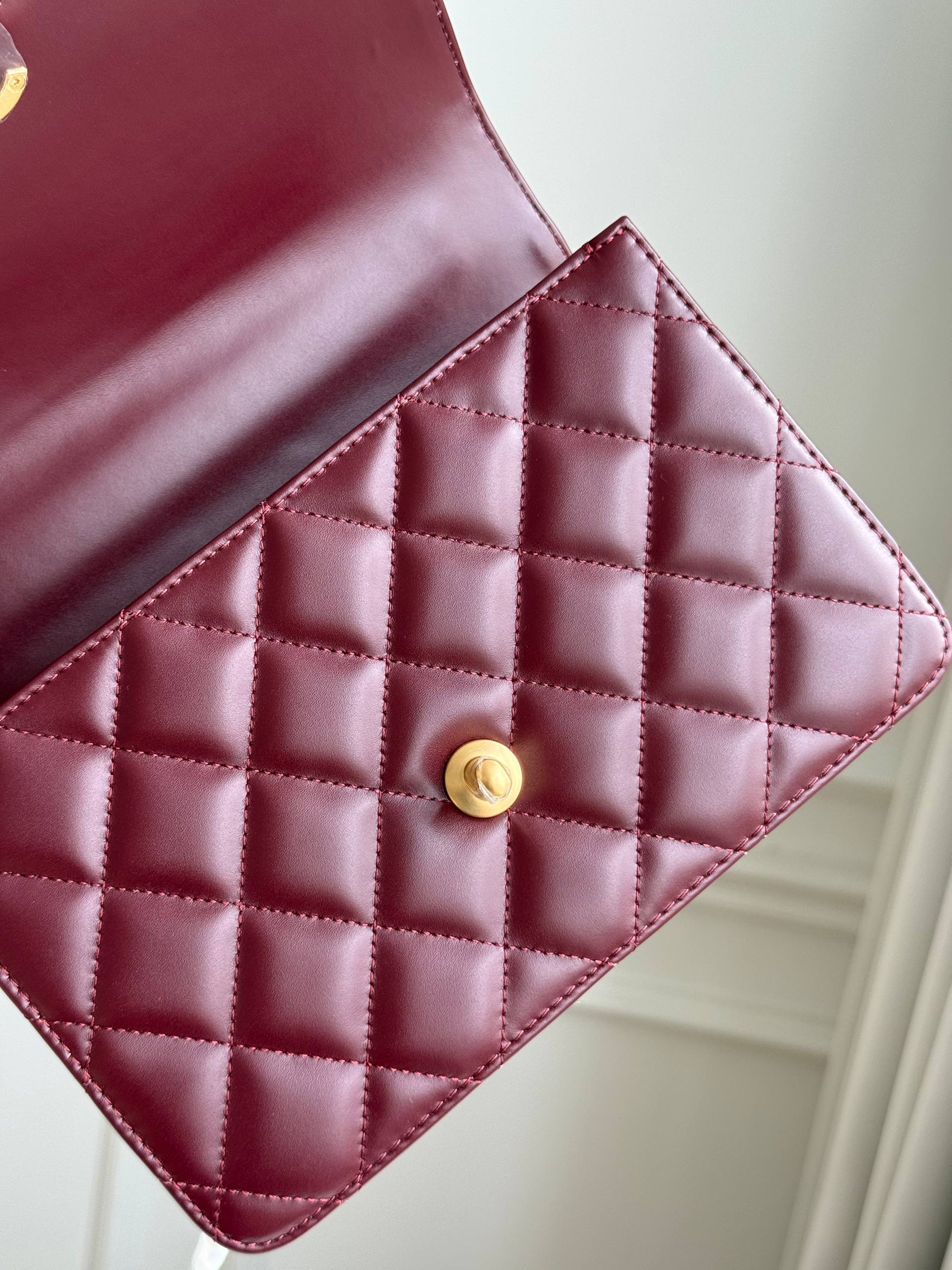Chanel Burgundy Flap Bag