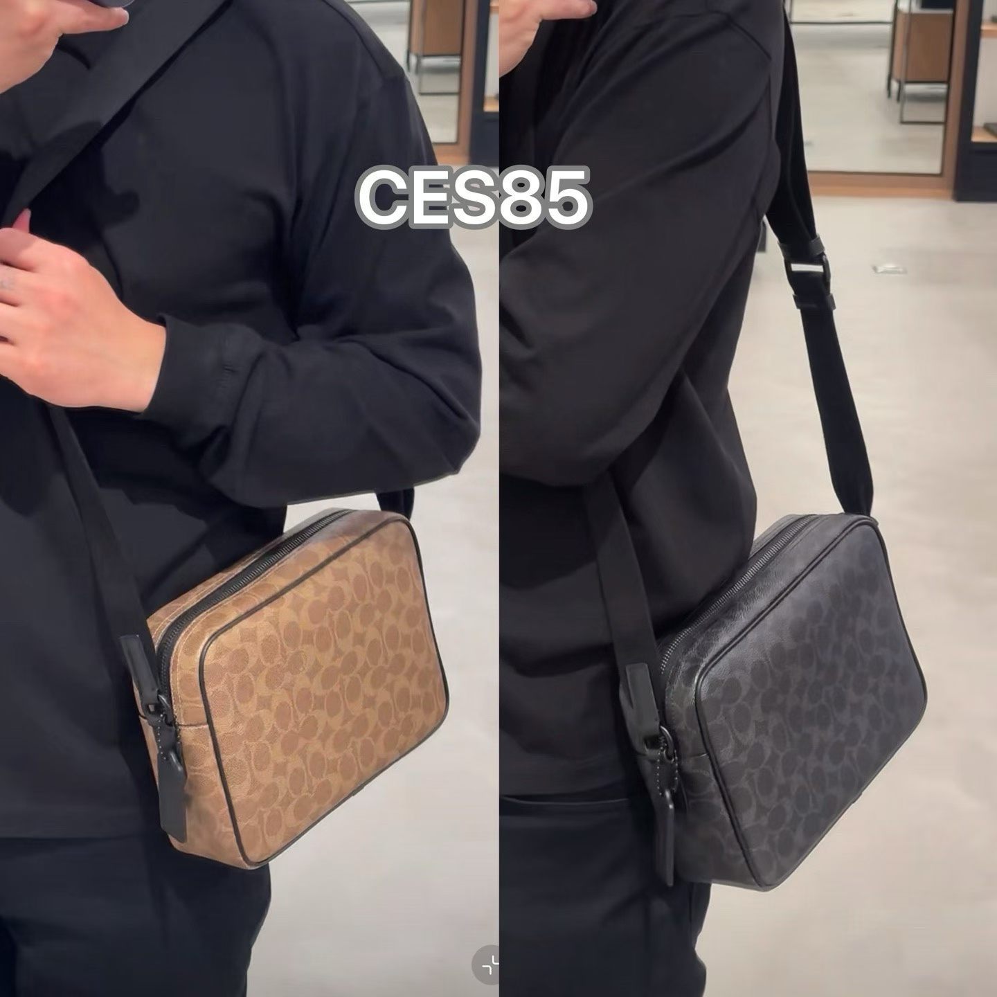 Men Handbag CES85 Colton Crossbody Shoulder Bag 25 In Signature Canvas