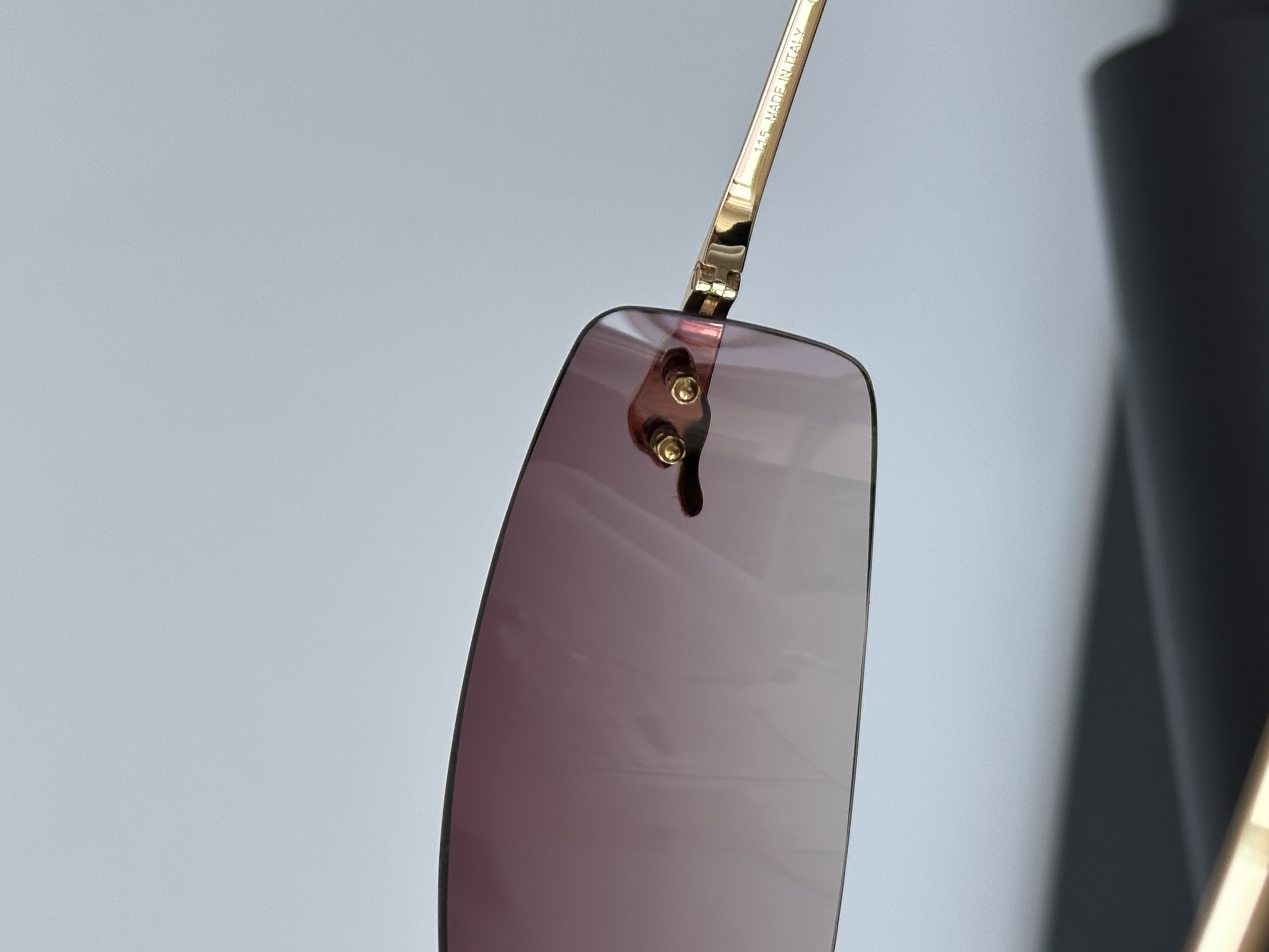 Cartier Panthère de Cartier Rimless Sunglasses with Panther Motif