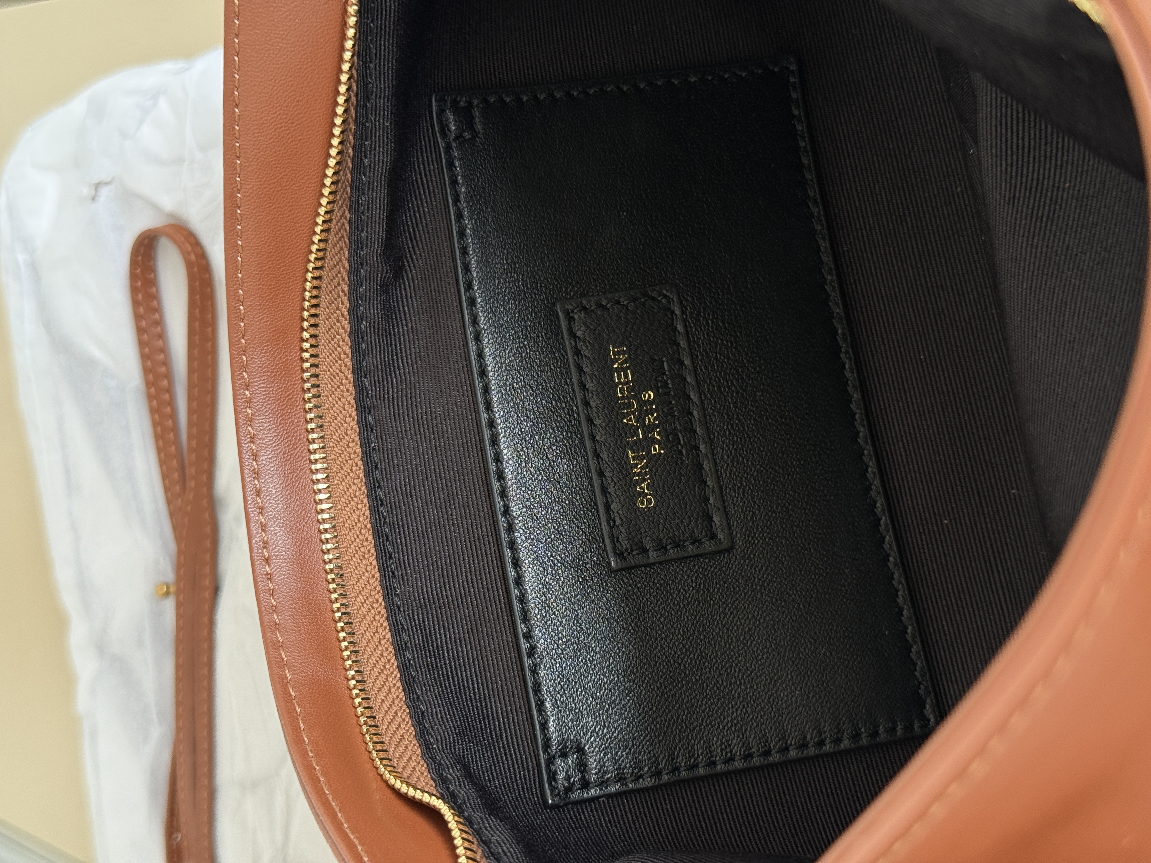 YSL Wooden Bead Open-Weave Tote Beach Bag