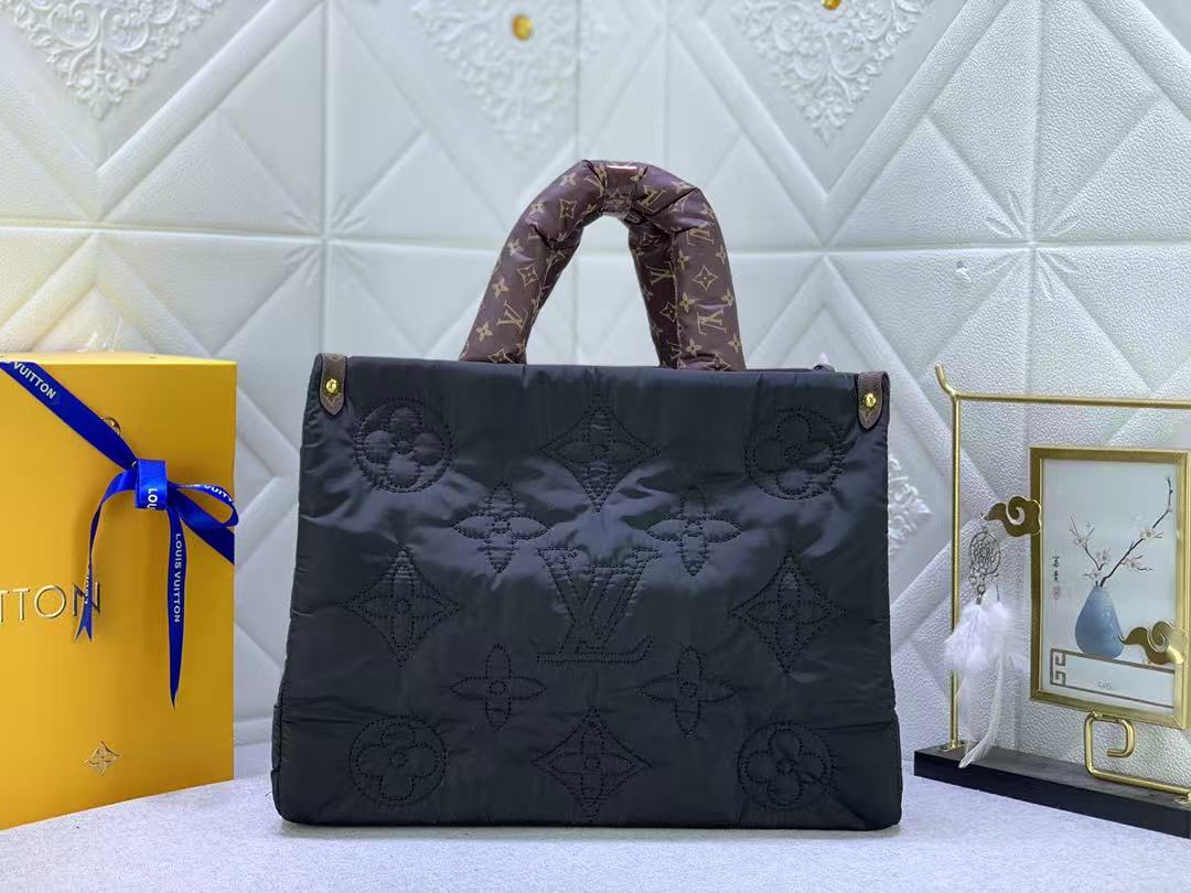 LV Econyl Monogram Pillow OnTheGo Tote Bag Mirror Version