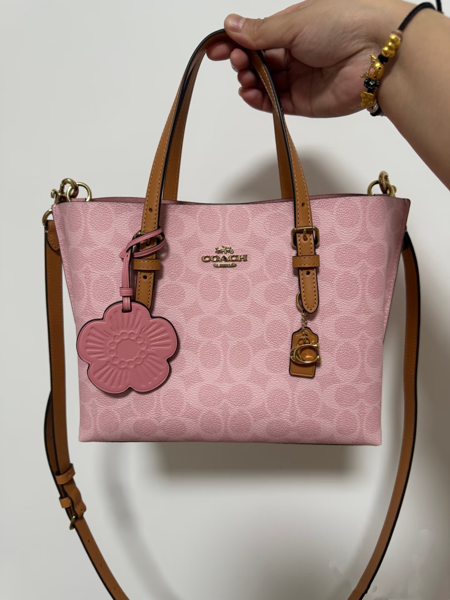 Women handbag CER24 Mollie Tote Bag 25 In Signature Canvas With Charms