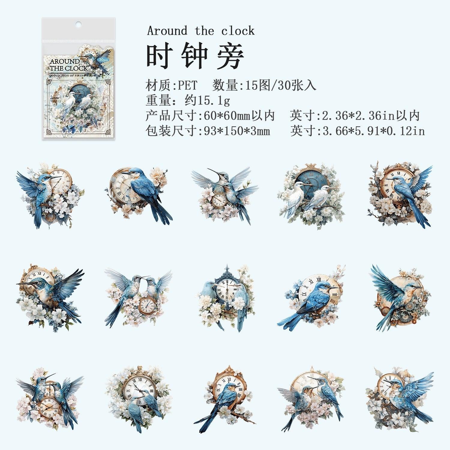 1141 Stickers Birds of Prey Series