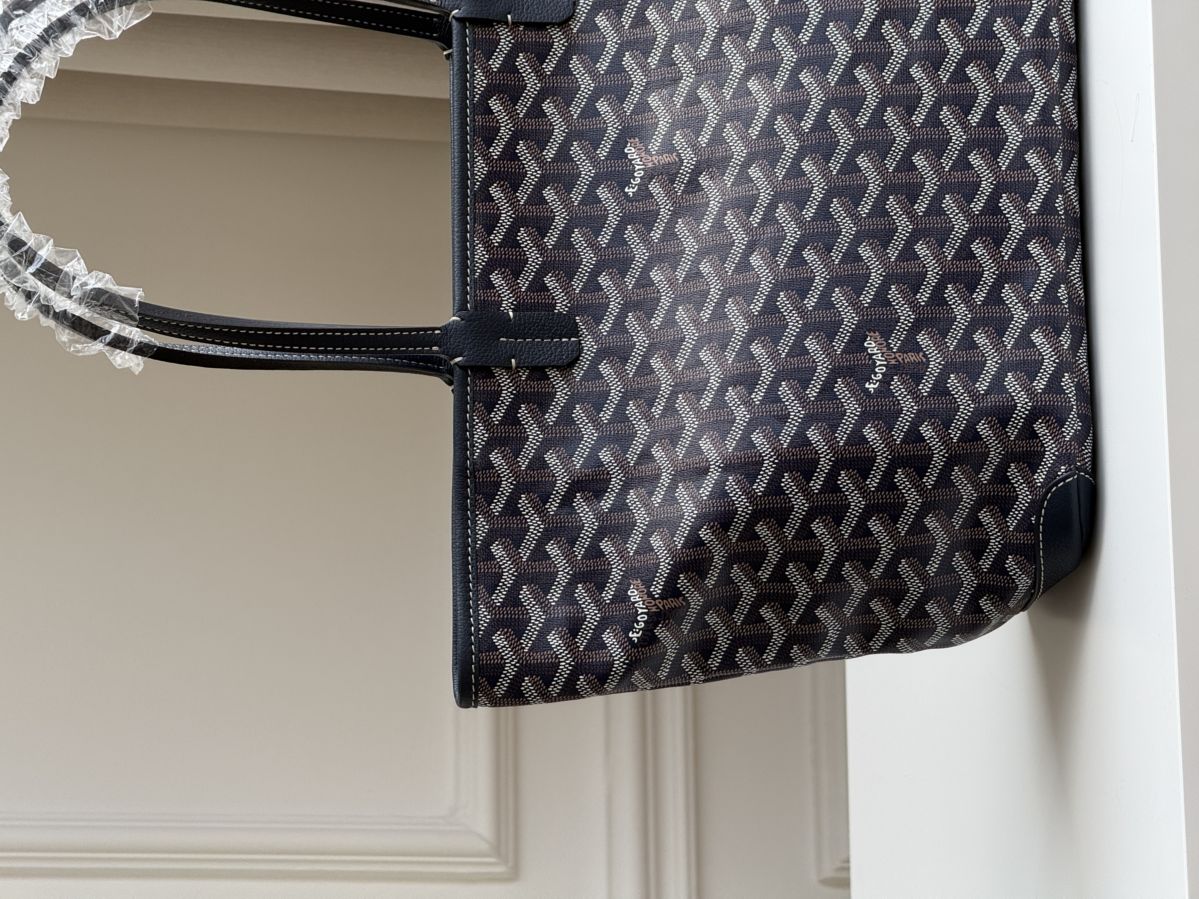 Goyard Saint Louis Navy Tote Bag
