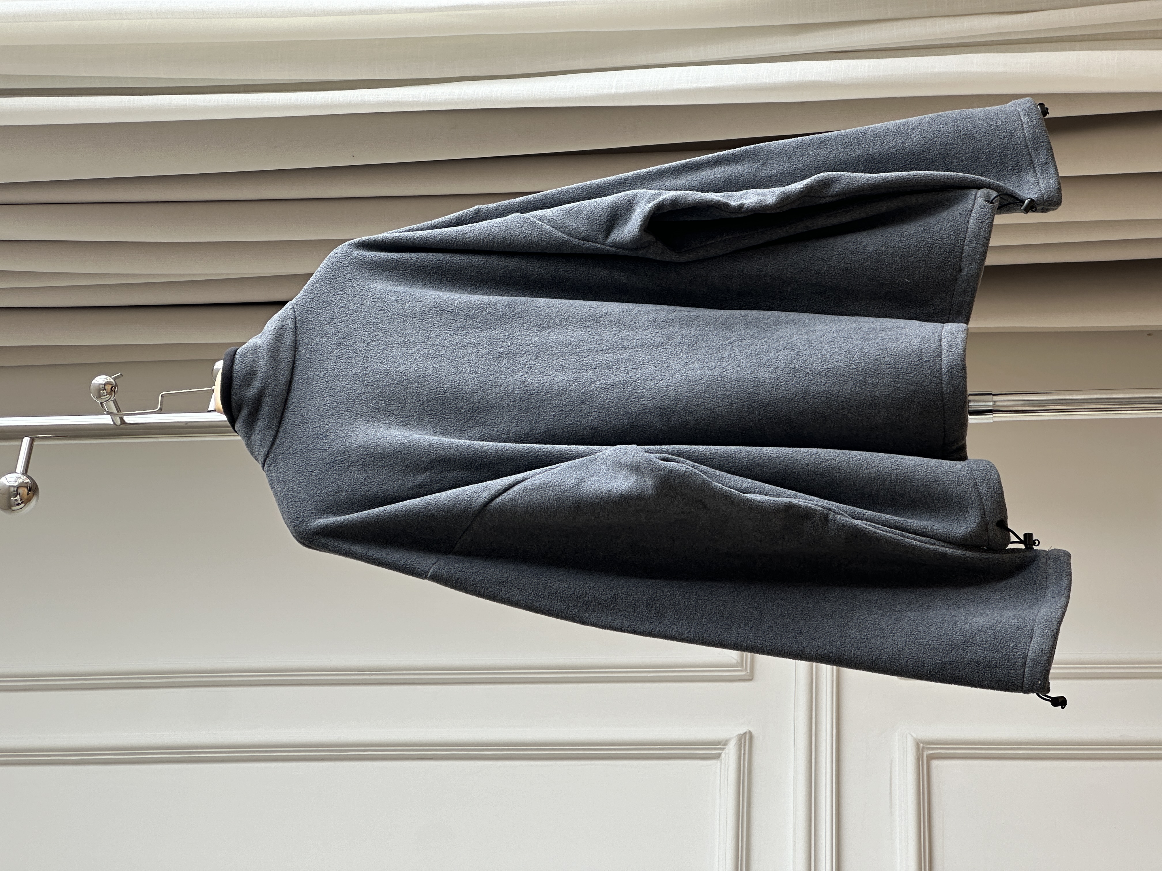 Miu Miu Stand Collar Fleece Zip-up Casual Jacket